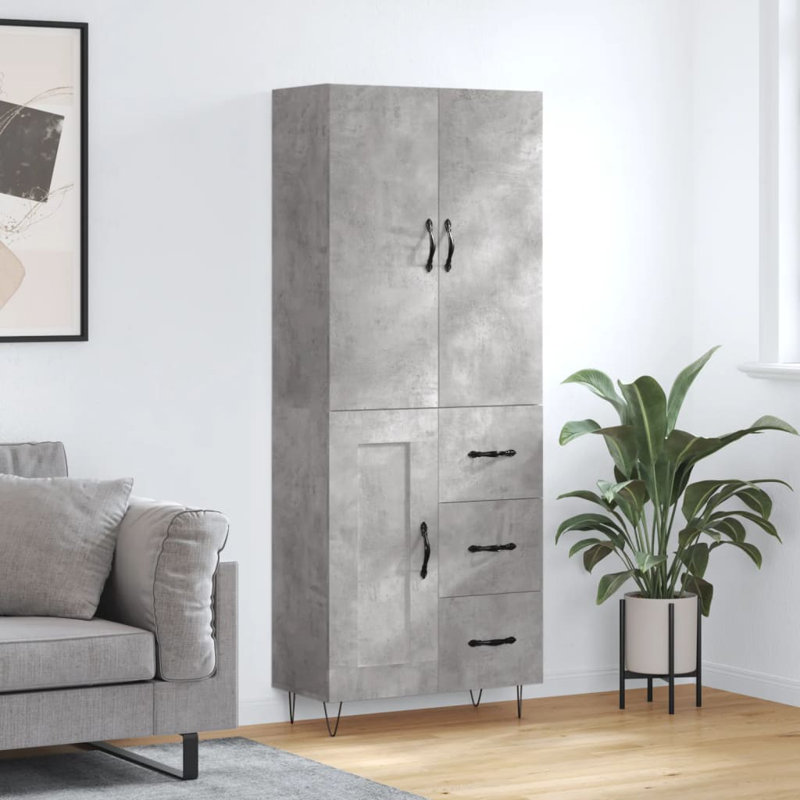 Williamsport 69.5cm Sideboard, Concrete Grey