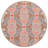Geometric Patterned Pink Color Woven Base Washable Carpet-357468975
