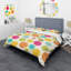 Ensemble de housse de couette en microfibre rose / vert / jaune 3 pièces-1694356085
