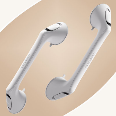 16" Suction Cup Shower Grab Bar, 2 Pack