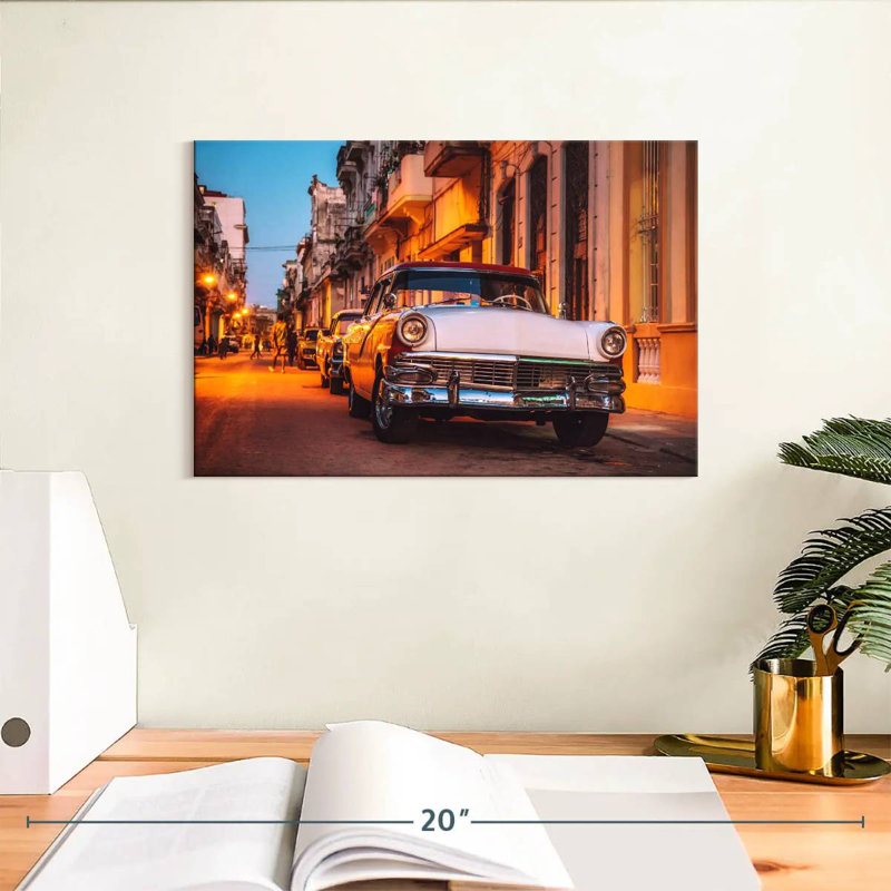 Voitures cubaines Mehar Vintage, H 8 po x l 12 po