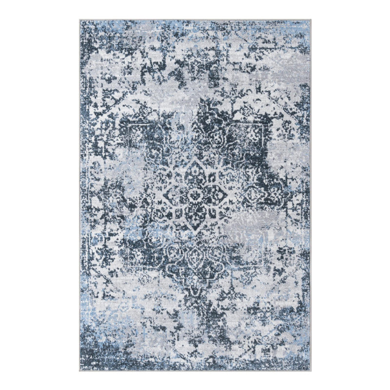Massie Floral Indoor Rug, Rectangle 4'1" x 6'1"