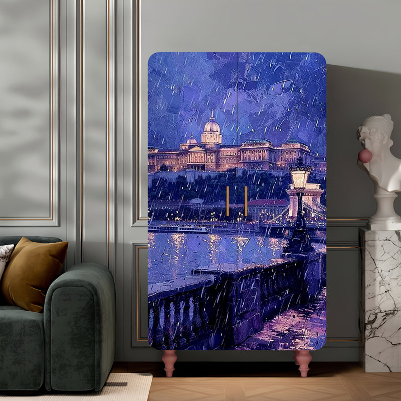 Household minimalist creative art wardrobe
