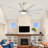 Majlis 72'' Brushed Nickel Ceiling Fan with LED Lights and 9 Sliver Blades-481152754