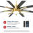 72 Inch Large Ceiling Fans With Lights And Remote,Indoor/Outdoor...