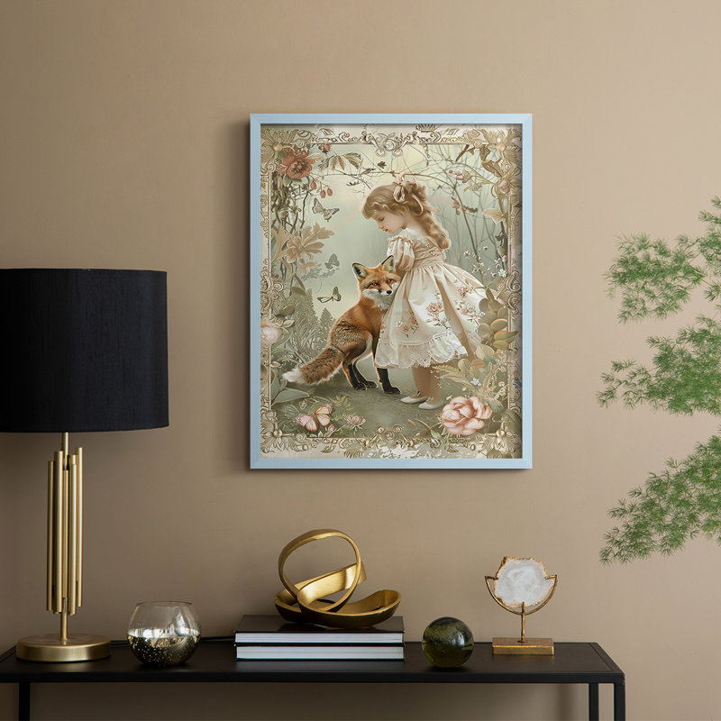 «WOMEN Series CDV», reproduction encadrée - bois massif, Bleu, H 30 po x l 24 po