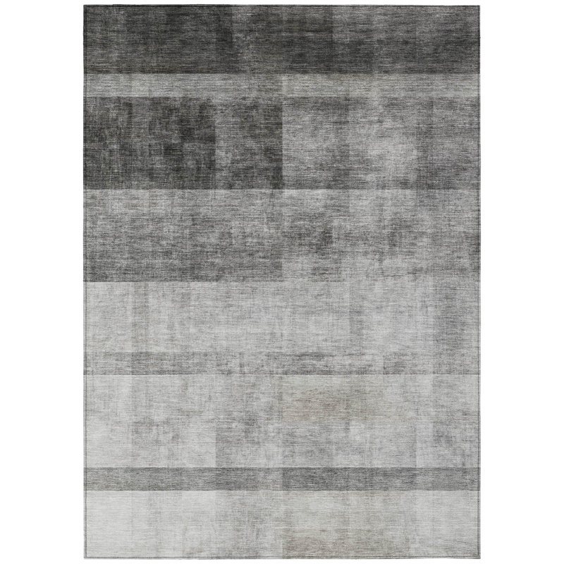 Wanette Striped Indoor / Outdoor Rug, Rectangle 2'6" x 3'10"