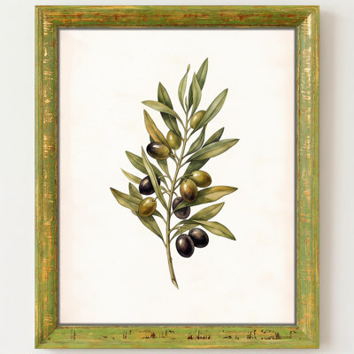 Green Gold Picture Frame with Distressed 