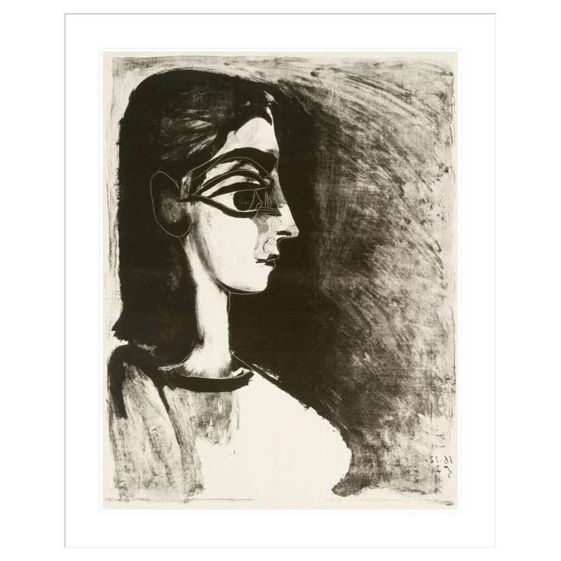 Pablo Picasso - estampe numérique encadrée, H 41,05 po x l 33,5 po