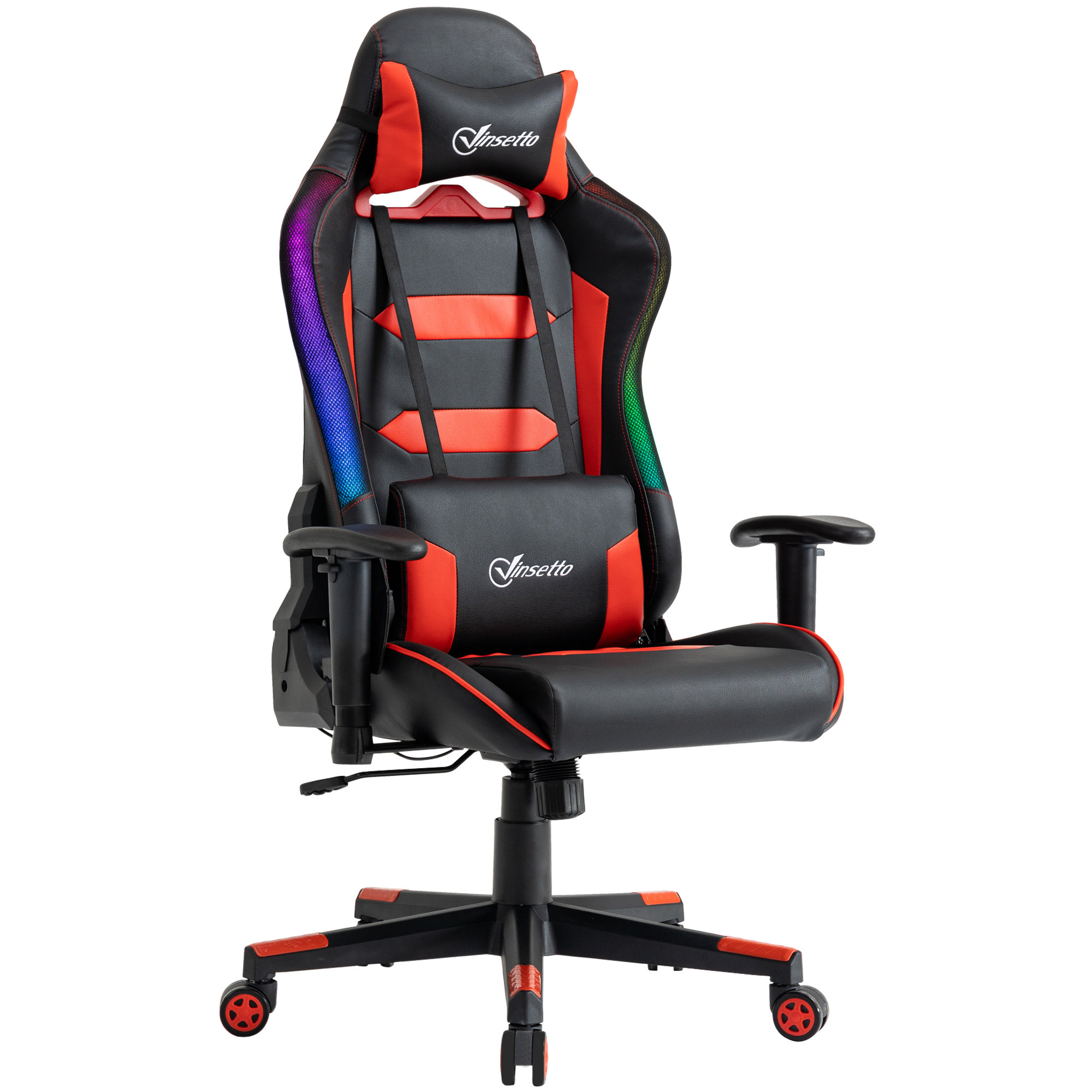 HOMCOM Gaming Recliner Racing Style Video Gaming Chair with