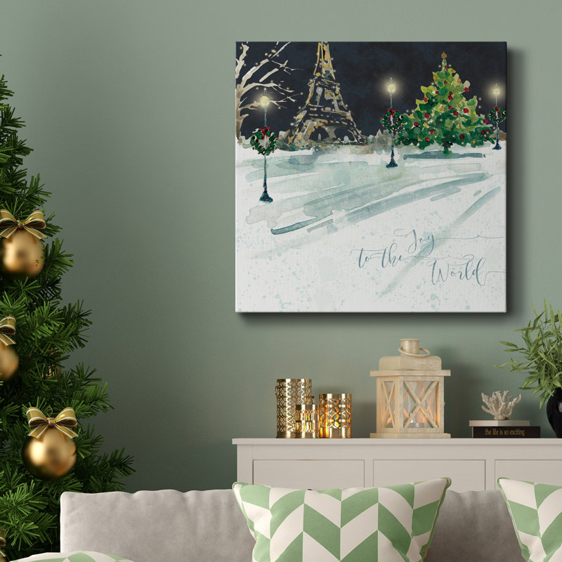 Toile tendue Paris Joy-Premium Gallery - prête à être accrochée, H 16 po x l 16 po x P 1 po
