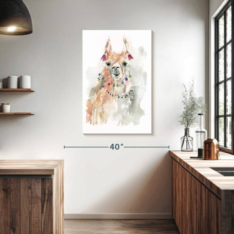 Brampt Llama Drama I, 39" H x 26" W