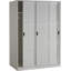 Garde-robe coulissante en bois massif à 100 % avec portes à persiennes ou à panneaux surélevés Pridemore-43250760