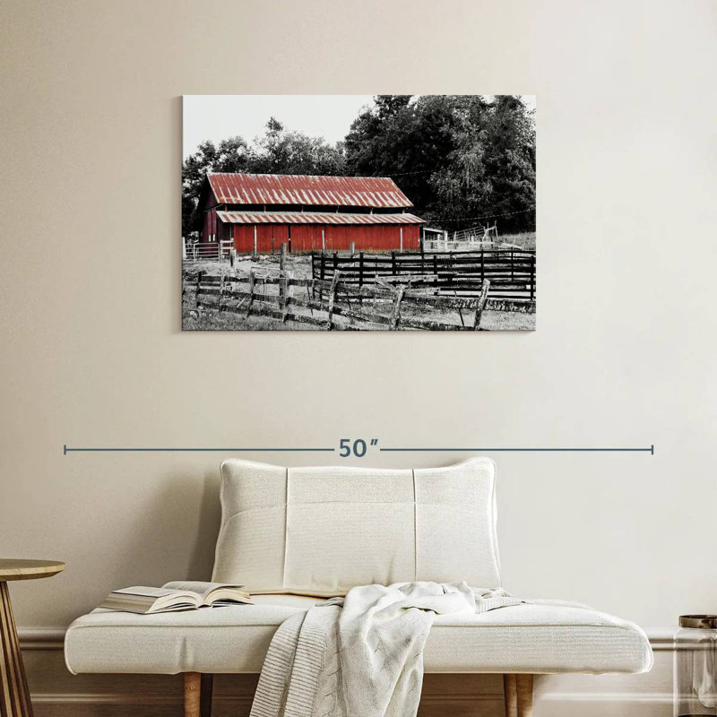 Lilie BW Rustic Barn, H 24 po x l 36 po