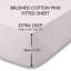 Brushed Cotton Fitted Sheet-15270018-15270019