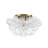 4-light Handcrafted Glass Bubble Semi-flush Mount