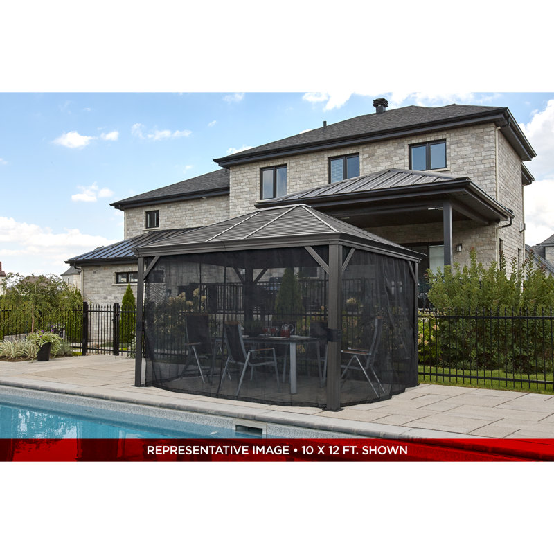 Sojag Mykonos Gazebo, 144.3" H x 191" W x 117" D