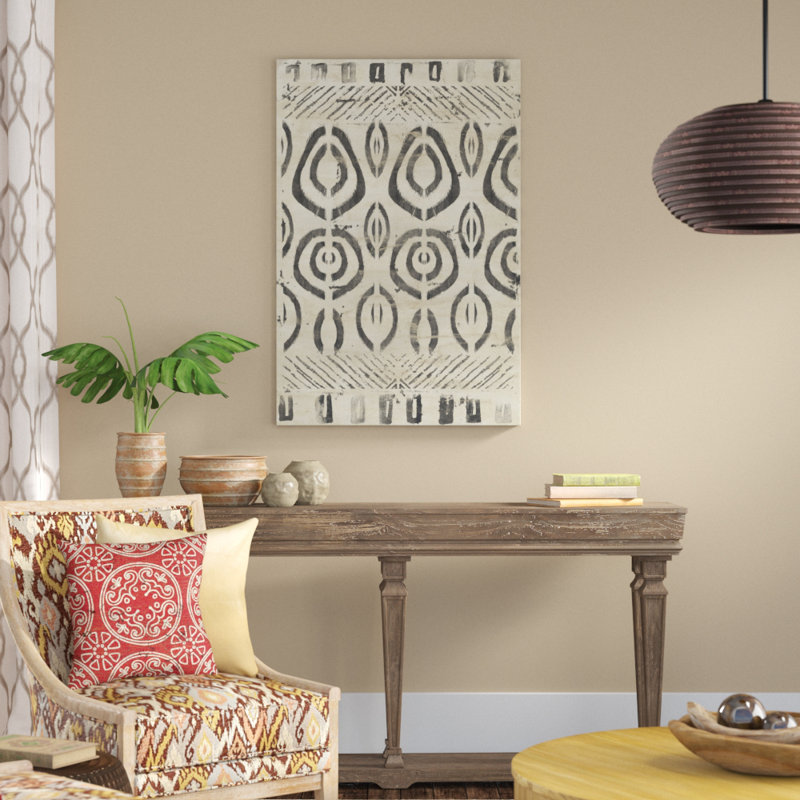 «Motif Bazar IV», peinture sur toile, H 48 po x l 32 po