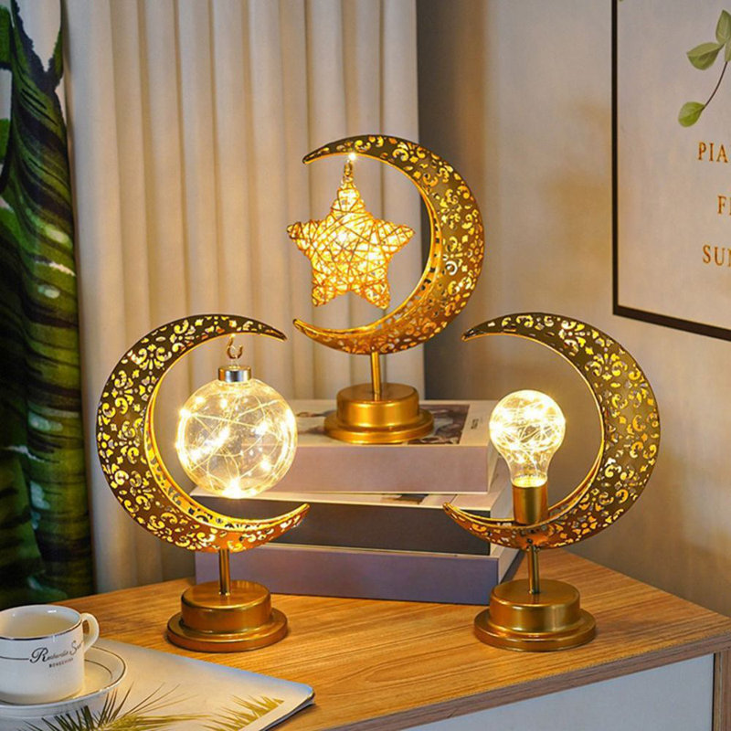 Lampe DEL en fer forgé Moon Castle