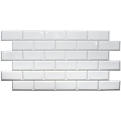 Panneau mural 3D gris 19 "x 38" (paquet de 5)
