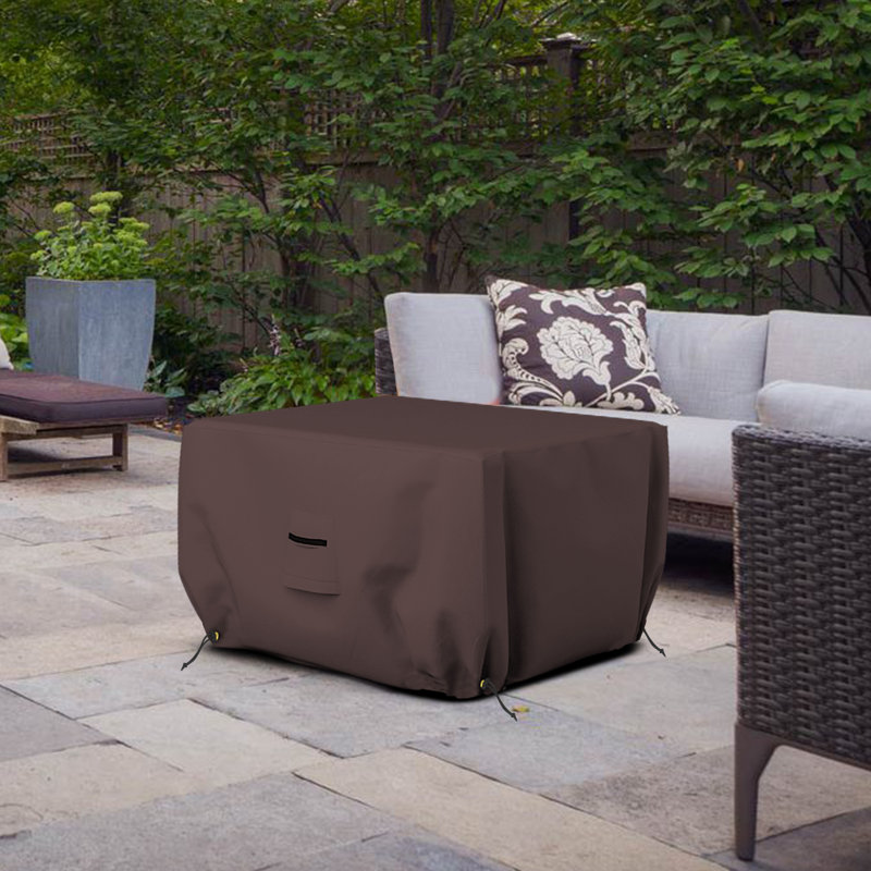 Fire Pit Cover, 30.5cm H x 76.2cm W x 76.2cm D, Coffee