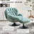 Zenon Velvet Swivel Accent Chair with Ottoman-993491594
