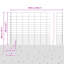 Fence with Post Segment Outdoor Barrier Garden Terrace Divider Boundary-1357473581
