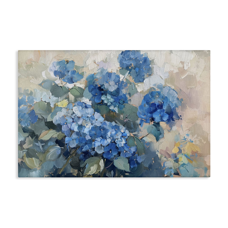 Impression sur toile Blue Hydrangeas Impression par LSR Design Studio, H 16 po x l 24 po