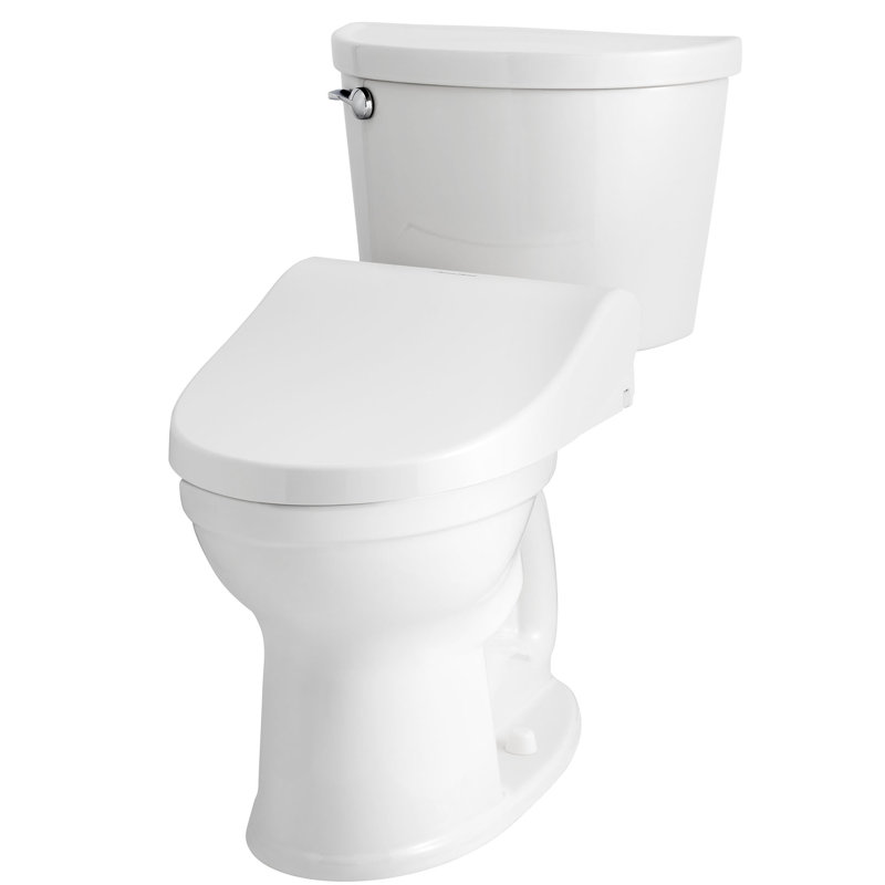Advanced Clean White Elongated Bidet Toilet Seat with Remote Control