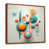 Toile avec cadre flottant brun