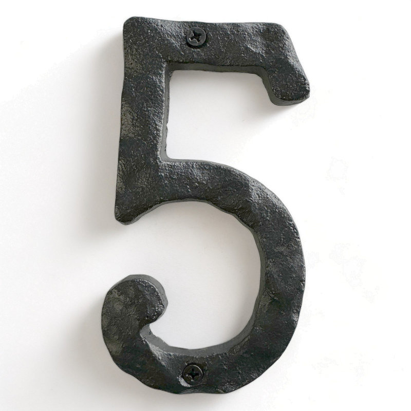 Numéro pour plaque d'adresse à fixer, 5