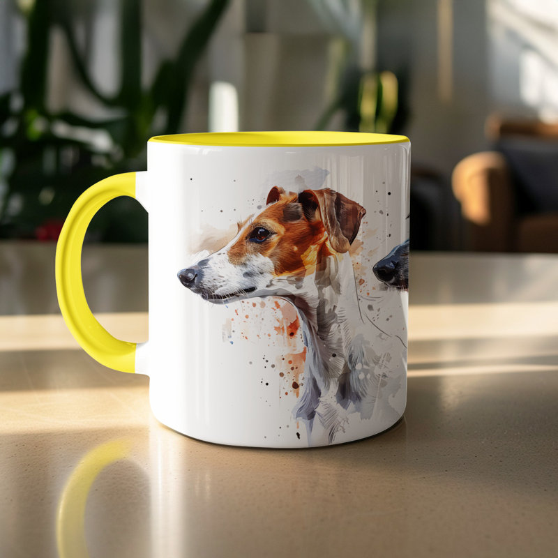 Mug, Yellow, 3