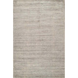 Stone Hand Knotted Area Rug in Beige/Gray