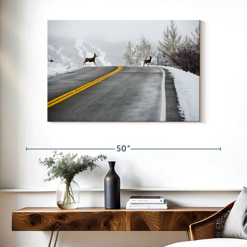 Mehar Deer Crossing Road, 26" H x 39" W