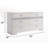 Elkin 6-Drawer Double Dresser in White High Gloss