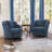 Lillyona Chenille Swivel Barrel Chairs-1315799615