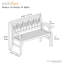 Banc de jardin en bois