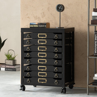47.5cm Wide 4 -Drawer Mobile File Cabinet
