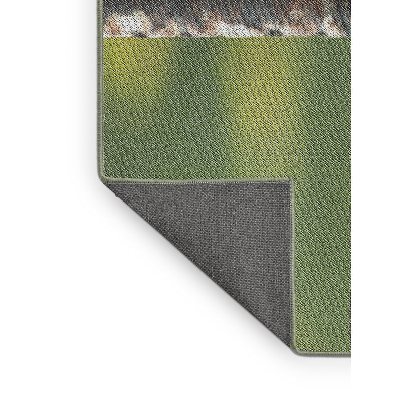 Tapis de zone verte à motif, Rectangle 8 pi x 10 pi
