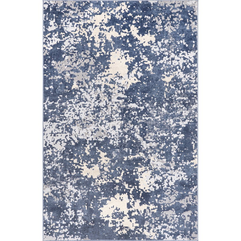 Chastin Modern Abstract Area Rug, Rectangle 3' x 5'
