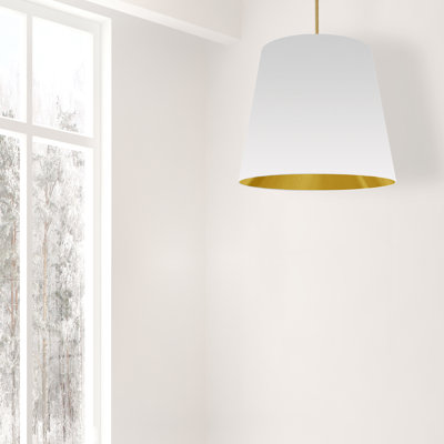 Oversized Drum 1 Light Drum Cylinder Pendant