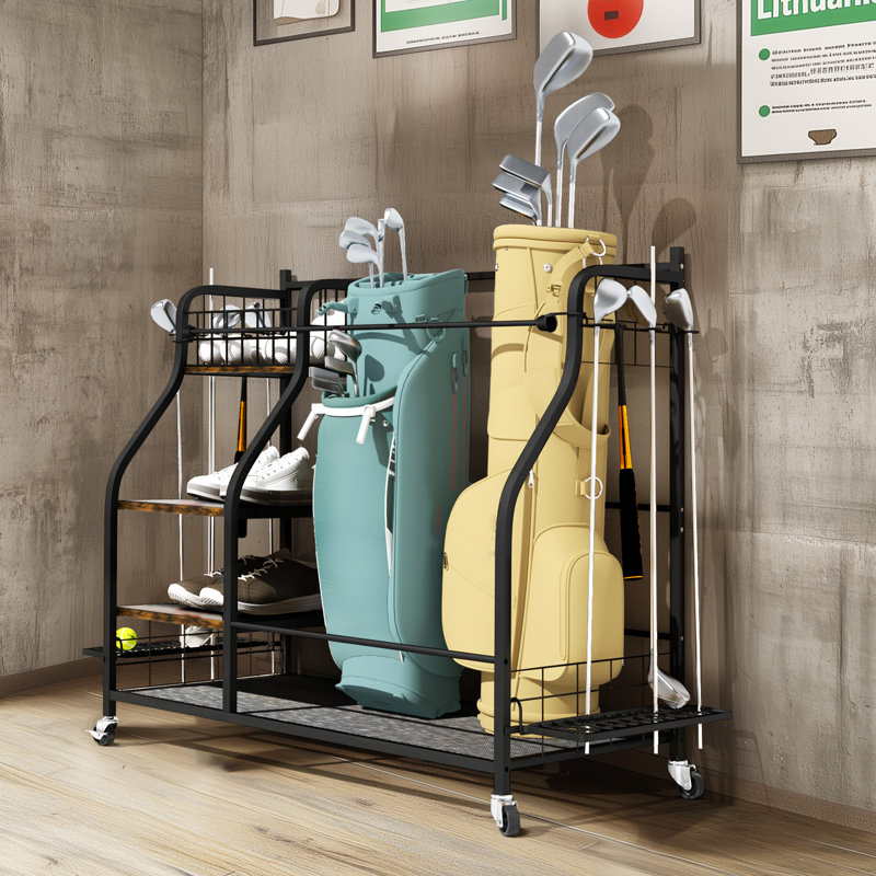 Manufactured Wood Freestanding Multi-Use Sports Rack