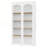 MDF Italian Retro Double Storage Round Side Table with Tempered Glass Top, Modern and Functional Design-1104876778