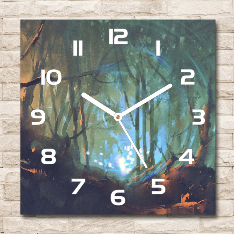 Ilani Glass Wall Clock, White