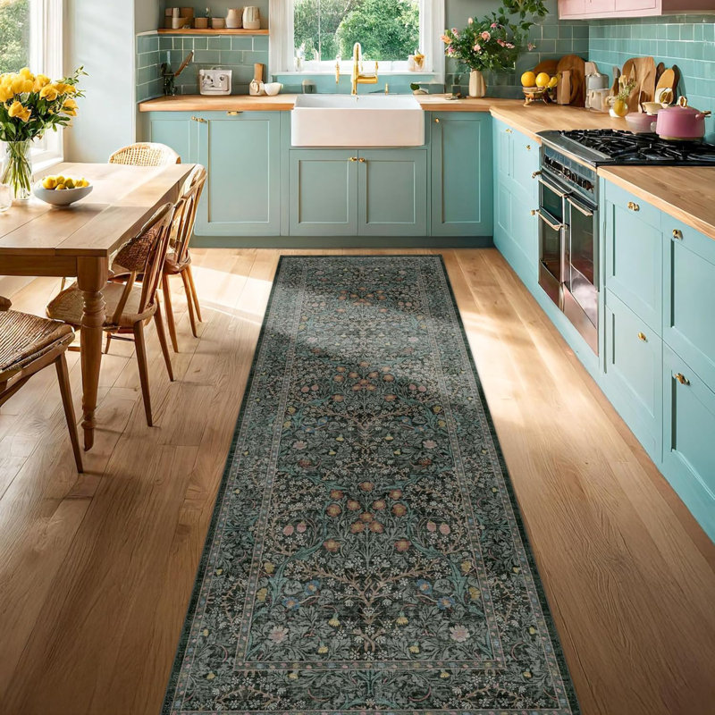 Tapis de couloir de cuisine lavable antidérapant, Tapis de couloir 2 pi x 8 pi