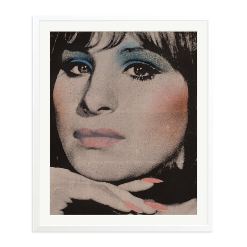Barbara Streisand, 1969, White, 38" H x 32" W