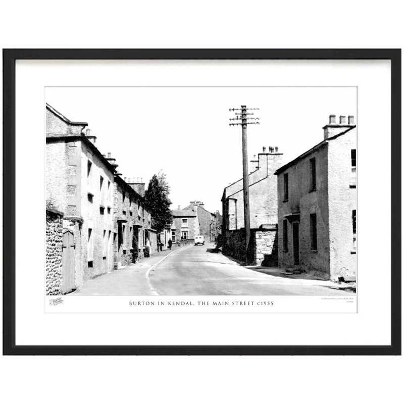 Burton In Kendal, The Main Street C1955 by Francis Frith - Single Picture Frame Print, 28cm H x 36cm W x 2.3cm D