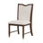 Transitional Style 2Pc Side Armless Chair
