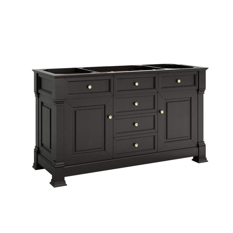 Brookfield Single Vanity, Ethereal Noctis, Black Onyx, Widespread