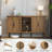 Gurbachan 59-in Vintage four-door cabinet with open shelves-116924579